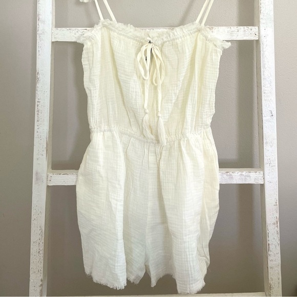 forever 21 tassel frayed cami romper​​​​ - Picture 2 of 4
